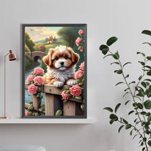Load image into Gallery viewer, Diamond Painting - Full Round - puppy (40*60CM)