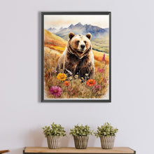 Load image into Gallery viewer, Diamond Painting - Full Square - Brown bear in the woods (30*40CM)