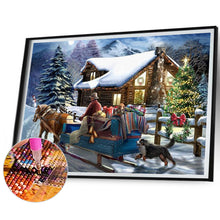 Load image into Gallery viewer, Diamond Painting - Full Square - Christmas snow scene (40*30CM)