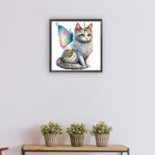 Load image into Gallery viewer, Diamond Painting - Full Round - wings kitten (30*30CM)