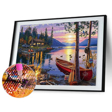 Load image into Gallery viewer, Diamond Painting - Full Round - country boat (40*30CM)