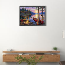 Load image into Gallery viewer, Diamond Painting - Full Round - country boat (40*30CM)