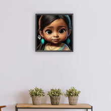 Load image into Gallery viewer, Diamond Painting - Full Round - indian little girl (30*30CM)