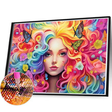 Load image into Gallery viewer, AB Diamond Painting - Full Round - rainbow girl (60*40CM)