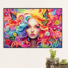 Load image into Gallery viewer, AB Diamond Painting - Full Round - rainbow girl (60*40CM)