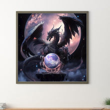 Load image into Gallery viewer, Diamond Painting - Full Round - Flying dragon playing with pearls (30*30CM)