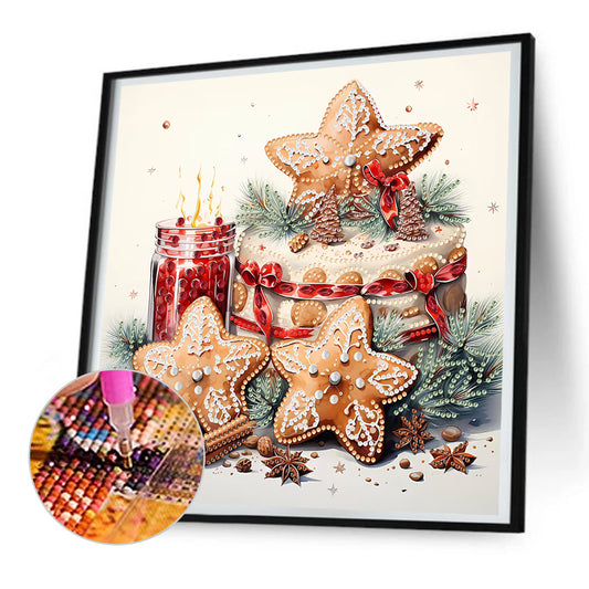 Diamond Painting - Partial Special Shaped - Cookie drinks (30*30CM)