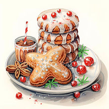 Load image into Gallery viewer, Diamond Painting - Partial Special Shaped - Cookie drinks (30*30CM)
