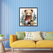 Load image into Gallery viewer, Diamond Painting - Partial Special Shaped - gift bear (30*30CM)