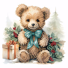 Load image into Gallery viewer, Diamond Painting - Partial Special Shaped - gift bear (30*30CM)