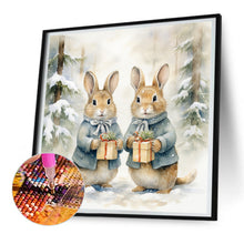Load image into Gallery viewer, Diamond Painting - Full Round - gift bunny (30*30CM)
