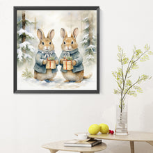 Load image into Gallery viewer, Diamond Painting - Full Round - gift bunny (30*30CM)