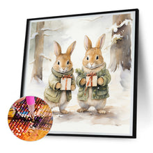 Load image into Gallery viewer, Diamond Painting - Full Round - gift bunny (30*30CM)