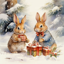 Load image into Gallery viewer, Diamond Painting - Full Round - gift bunny (30*30CM)