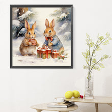 Load image into Gallery viewer, Diamond Painting - Full Round - gift bunny (30*30CM)