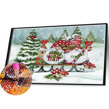 Load image into Gallery viewer, Diamond Painting - Full Round - christmas gnome (40*30CM)