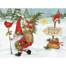 Load image into Gallery viewer, Diamond Painting - Full Round - christmas gnome (40*30CM)