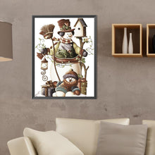 Load image into Gallery viewer, Diamond Painting - Full Round - snowman and son (30*40CM)
