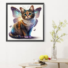 Load image into Gallery viewer, Diamond Painting - Full Round - wings kitten (30*30CM)