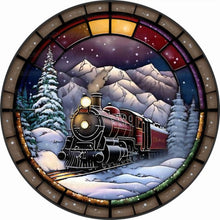 Load image into Gallery viewer, Diamond Painting - Full Round - Yuan brand snow train (30*30CM)