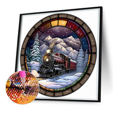 Load image into Gallery viewer, Diamond Painting - Full Round - Yuan brand snow train (30*30CM)
