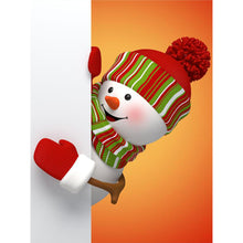 Load image into Gallery viewer, Diamond Painting - Full Round - Christmas snowman (30*40CM)