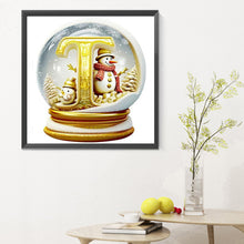 Load image into Gallery viewer, Diamond Painting - Full Round - Christmas letter crystal ball T (30*30CM)