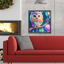 Load image into Gallery viewer, Diamond Painting - Full Round - Owl Dream Catcher (30*30CM)