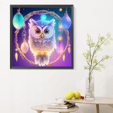 Load image into Gallery viewer, Diamond Painting - Full Round - Owl Dream Catcher (30*30CM)