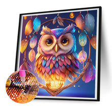 Load image into Gallery viewer, Diamond Painting - Full Round - Owl Dream Catcher (30*30CM)