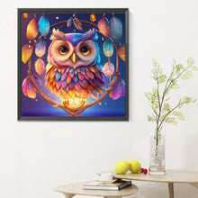Load image into Gallery viewer, Diamond Painting - Full Round - Owl Dream Catcher (30*30CM)