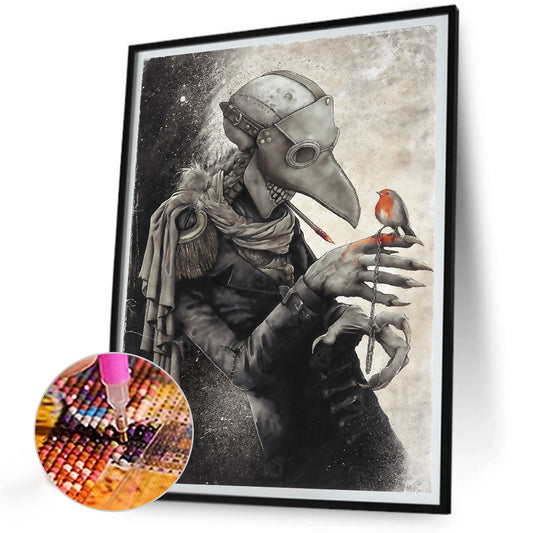Diamond Painting - Full Round - Him and the bird (30*40CM)