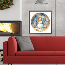 Load image into Gallery viewer, Diamond Painting - Full Round - winter snowman (30*30CM)
