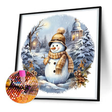 Load image into Gallery viewer, Diamond Painting - Full Round - winter snowman (30*30CM)