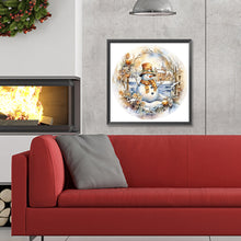 Load image into Gallery viewer, Diamond Painting - Full Round - winter snowman (30*30CM)
