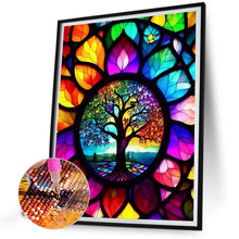 Load image into Gallery viewer, AB Diamond Painting - Full Round - stained glass tree (40*50CM)
