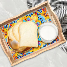 Load image into Gallery viewer, Diamond Painting Decorative Trays with Handle Coffee Table Tray for Serving Food