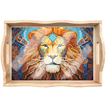 Load image into Gallery viewer, Diamond Painting Decorative Trays with Handle Coffee Table Tray for Serving Food