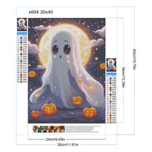 Load image into Gallery viewer, Diamond Painting - Full Round - Halloween cute little ghost (30*40CM)