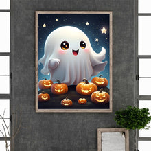 Load image into Gallery viewer, Diamond Painting - Full Round - Halloween cute little ghost (30*40CM)