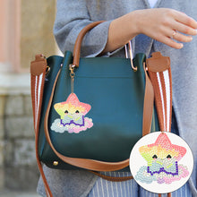 Load image into Gallery viewer, 8PCS Diamond Art Keyring Little Animal Double Sided Crown Special Shape Handbag