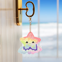Load image into Gallery viewer, 8PCS Diamond Art Keyring Little Animal Double Sided Crown Special Shape Handbag