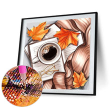 Load image into Gallery viewer, Diamond Painting - Full Round - book coffee (30*30CM)