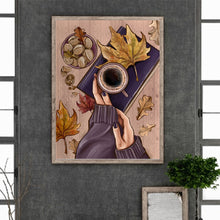 Load image into Gallery viewer, Diamond Painting - Full Round - Woman's hand with coffee (30*40CM)