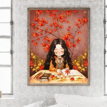 Load image into Gallery viewer, Diamond Painting - Full Round - Autumn vibe girl (40*50CM)
