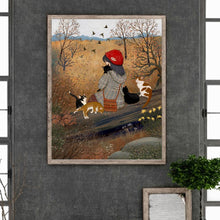 Load image into Gallery viewer, Diamond Painting - Full Round - Autumn vibe girl (40*50CM)