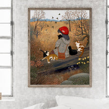 Load image into Gallery viewer, Diamond Painting - Full Round - Autumn vibe girl (40*50CM)