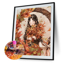 Load image into Gallery viewer, Diamond Painting - Full Round - Autumn vibe girl (40*50CM)