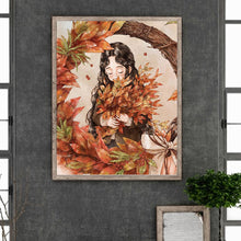 Load image into Gallery viewer, Diamond Painting - Full Round - Autumn vibe girl (40*50CM)
