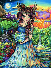 Load image into Gallery viewer, Diamond Painting - Full Round - The elf girl who protects the world (40*50CM)